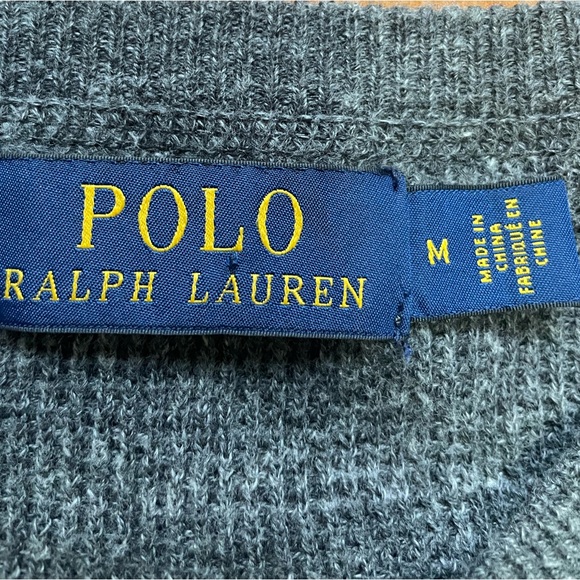 Grey Ralph Lauren Long Sleeve Shirt (M) - Picture 7 of 8